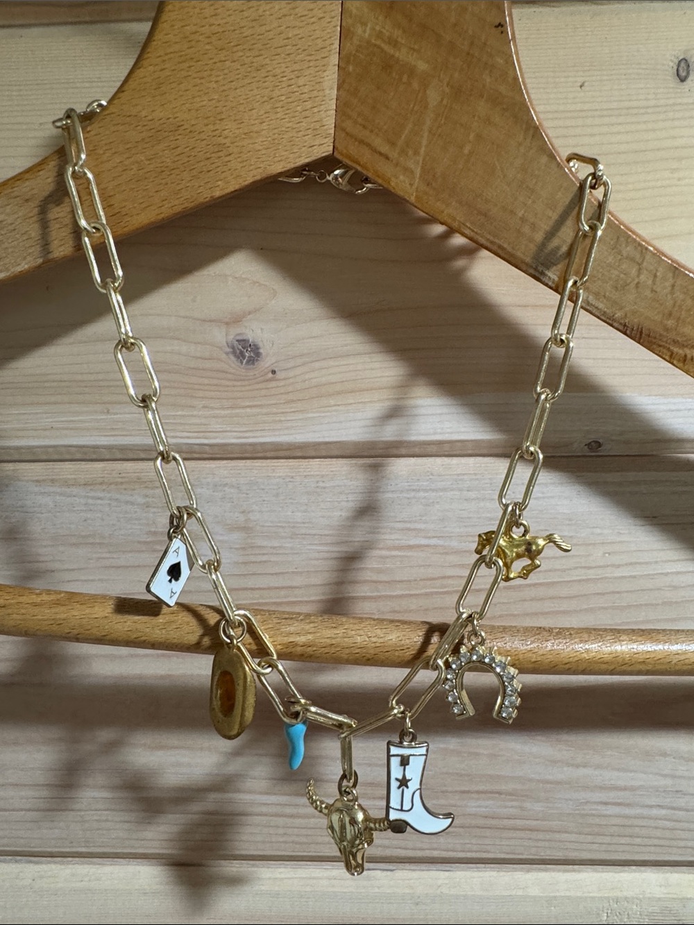 Gold-Tone Western Charm Necklace made for Calgary Stampede
